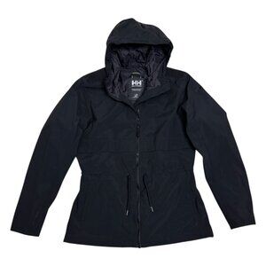 HELLY HANSEN Helly Tech Waterproof Black Insulated Ski Jacket Coat Womens Large